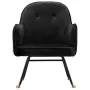 Silla mecedora de terciopelo negro von vidaXL, Schaukelstühle - Ref: Foro24-289524, Preis: 104,68 €, Rabatt: %