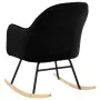 Silla mecedora de terciopelo negro von vidaXL, Schaukelstühle - Ref: Foro24-289524, Preis: 104,68 €, Rabatt: %