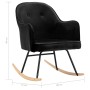 Silla mecedora de terciopelo negro von vidaXL, Schaukelstühle - Ref: Foro24-289524, Preis: 104,45 €, Rabatt: %