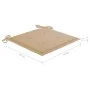 3-teiliges Bistroset mit beigen Kissen aus massivem Teakholz von vidaXL, Gartensets - Ref: Foro24-3063228, Preis: 200,47 €, R...