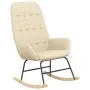 Rocking chair with cream fabric stool by vidaXL, Rocking chairs - Ref: Foro24-3097706, Price: 146,29 €, Discount: %