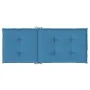 Cojines silla respaldo alto 4 uds tela azul melange 120x50x4 cm by vidaXL, Cushions for chairs and sofas - Ref: Foro24-400242...