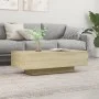 Mesa de centro madera de ingeniería roble Sonoma 100x49,5x31 cm de vidaXL, Mesas de centro - Ref: Foro24-834894, Precio: 47,9...