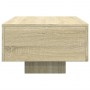 Mesa de centro madera de ingeniería roble Sonoma 100x49,5x31 cm