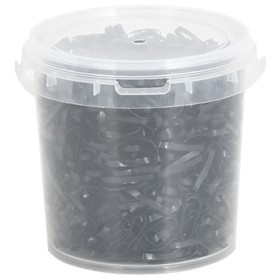 Black silicone horse braid bands, 1500 units by vidaXL, horse care - Ref: Foro24-172494, Price: 15,42 €, Discount: %