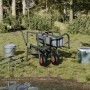 Carrito de pesca 2 ruedas acero recubrimiento en polvo verde