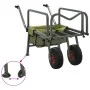 Carrito de pesca 2 ruedas acero recubrimiento en polvo verde by vidaXL, Fishing - Ref: Foro24-94870, Price: 127,64 €, Discoun...