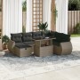 Set de sofás de jardín y cojines 8 piezas ratán sintético gris by vidaXL, Garden sets - Ref: Foro24-3275160, Price: 536,36 €,...