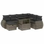 Set de sofás de jardín y cojines 8 piezas ratán sintético gris by vidaXL, Garden sets - Ref: Foro24-3275160, Price: 538,05 €,...