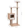 Cat scratcher with 123 cm sisal scratching carpet. by vidaXL, Cat furniture - Ref: Foro24-170919, Price: 92,18 €, Discount: %