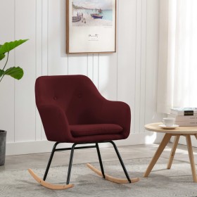 Red wine fabric rocking chair by vidaXL, Rocking chairs - Ref: Foro24-289535, Price: 136,55 €, Discount: %