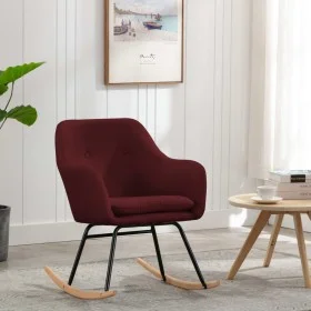 Red wine fabric rocking chair by vidaXL, Rocking chairs - Ref: Foro24-289535, Price: 134,65 €, Discount: %