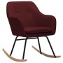 Silla mecedora de tela rojo vino tinto de vidaXL, Mecedoras - Ref: Foro24-289535, Precio: 134,64 €, Descuento: %
