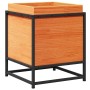 Jardinera de madera maciza pino marrón cera 40x40x50 cm de vidaXL, Maceteros y jardineras - Ref: Foro24-847020, Precio: 54,27...