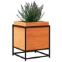 Jardinera de madera maciza pino marrón cera 40x40x50 cm de vidaXL, Maceteros y jardineras - Ref: Foro24-847020, Precio: 54,27...
