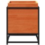 Jardinera de madera maciza pino marrón cera 40x40x50 cm de vidaXL, Maceteros y jardineras - Ref: Foro24-847020, Precio: 54,27...