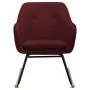 Silla mecedora de tela rojo vino tinto de vidaXL, Mecedoras - Ref: Foro24-289535, Precio: 134,64 €, Descuento: %