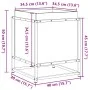 Imprägnierte Kiefernholz-Pflanzschale 40x40x50 cm von vidaXL, Töpfe und Pflanzgefäße - Ref: Foro24-847022, Preis: 64,05 €, Ra...