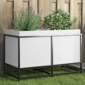 Massive weiße Kiefernholz-Pflanzschale 80x40x50 cm von vidaXL, Töpfe und Pflanzgefäße - Ref: Foro24-847029, Preis: 84,76 €, R...