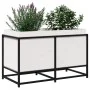 Massive weiße Kiefernholz-Pflanzschale 80x40x50 cm von vidaXL, Töpfe und Pflanzgefäße - Ref: Foro24-847029, Preis: 91,09 €, R...