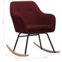 Schaukelstuhl aus Rotweinstoff von vidaXL, Schaukelstühle - Ref: Foro24-289535, Preis: 136,55 €, Rabatt: %