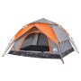 Tienda de campaña iglú 4 personas apertura rápida gris/naranja by vidaXL, tents - Ref: Foro24-4004183, Price: 87,79 €, Discou...