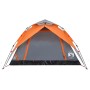 Tienda de campaña iglú 4 personas apertura rápida gris/naranja by vidaXL, tents - Ref: Foro24-4004183, Price: 87,79 €, Discou...