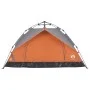Tienda de campaña iglú 3 personas apertura rápida gris/naranja von vidaXL, Zelte - Ref: Foro24-4004195, Preis: 77,52 €, Rabat...