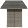 Mesa de jardín superficie de vidrio ratán PE gris 240x90x75 cm de vidaXL, Mesas de jardín - Ref: Foro24-365599, Precio: 285,4...