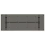 Mesa de jardín superficie de vidrio ratán PE gris 240x90x75 cm de vidaXL, Mesas de jardín - Ref: Foro24-365599, Precio: 285,4...