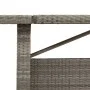 Mesa de jardín superficie de vidrio ratán PE gris 240x90x75 cm de vidaXL, Mesas de jardín - Ref: Foro24-365599, Precio: 285,4...