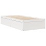 Solid white pine wood bed frame 90x200 cm by vidaXL, Beds and slatted bases - Ref: Foro24-846832, Price: 155,57 €, Discount: %