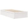 Solid white pine wood bed frame 75x190 cm by vidaXL, Beds and slatted bases - Ref: Foro24-846847, Price: 121,92 €, Discount: %