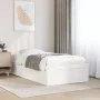 Solid white pine wood bed frame 90x200 cm by vidaXL, Beds and slatted bases - Ref: Foro24-846832, Price: 153,60 €, Discount: %