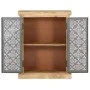 Sideboard mit Stahltüren aus massivem Mangoholz 60x35x75 cm von vidaXL, Sideboards - Ref: Foro24-289094, Preis: 312,99 €, Rab...