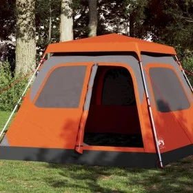 Iglu-Zelt für 4 Personen, schnelles Öffnen, grau/orange. von vidaXL, Zelte - Ref: Foro24-4004232, Preis: 148,12 €, Rabatt: %