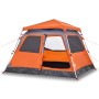 Tienda de campaña iglú 4 personas apertura rápida gris/naranja by vidaXL, tents - Ref: Foro24-4004232, Price: 150,09 €, Disco...