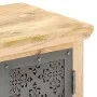 Sideboard mit Stahltüren aus massivem Mangoholz 60x35x75 cm von vidaXL, Sideboards - Ref: Foro24-289094, Preis: 312,99 €, Rab...
