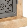 Aparador con puertas de acero madera mango macizo 60x35x75 cm de vidaXL, Aparadores - Ref: Foro24-289094, Precio: 319,19 €, D...