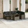 Set de sofás de jardín y cojines 8 piezas ratán sintético gris by vidaXL, Garden sets - Ref: Foro24-3274840, Price: 513,04 €,...