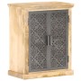 Aparador con puertas de acero madera mango macizo 60x35x75 cm de vidaXL, Aparadores - Ref: Foro24-289094, Precio: 319,19 €, D...