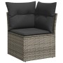 Gartensofagarnitur 7-teilig mit grauen Polstern aus synthetischem Rattan von vidaXL, Gartensets - Ref: Foro24-3274660, Preis:...