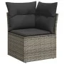 Set de sofás de jardín 7 pzas con cojines ratán sintético gris de vidaXL, Conjuntos de jardín - Ref: Foro24-3274660, Precio: ...