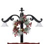 Weihnachtsbaum mit Schnee mit blauem PVC-Schirmständer 170 cm von vidaXL, Weihnachtsbäume - Ref: Foro24-289930, Preis: 189,04...
