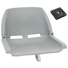 Faltbare Sitzbank-Set für Boot, 2 Stück, grau von vidaXL, Teile für Segelboote - Ref: Foro24-272237, Preis: 74,79 €, Rabatt: %