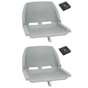 Faltbare Sitzgarnitur für Boot, 4 Stück, grau. von vidaXL, Teile für Segelboote - Ref: Foro24-272240, Preis: 140,64 €, Rabatt: %