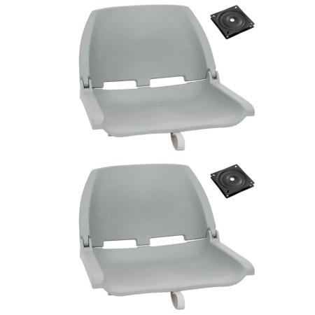 Faltbare Sitzgarnitur für Boot, 4 Stück, grau. von vidaXL, Teile für Segelboote - Ref: Foro24-272240, Preis: 140,64 €, Rabatt: %