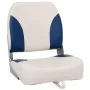 Set asientos plegables para barco 4 uds con cojín blanco y azul by vidaXL, Sailboat parts - Ref: Foro24-272242, Price: 133,61...
