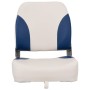 Set asientos plegables para barco 4 uds con cojín blanco y azul de vidaXL, Piezas para veleros - Ref: Foro24-272242, Precio: ...