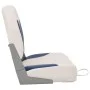 Set asientos plegables para barco 4 uds con cojín blanco y azul by vidaXL, Sailboat parts - Ref: Foro24-272242, Price: 133,61...